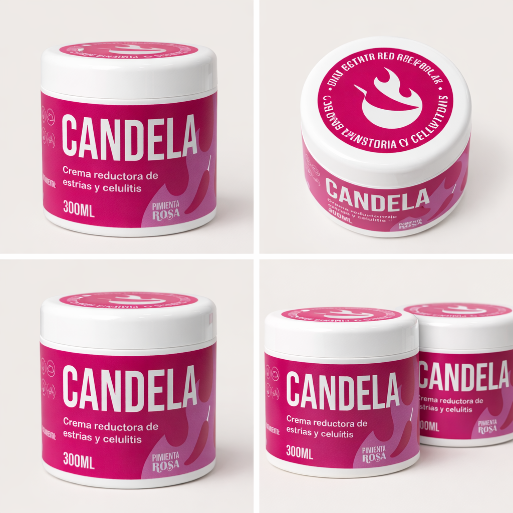 CANDELA – Crema Reductora de Estrías y Celulitis (300 ml)