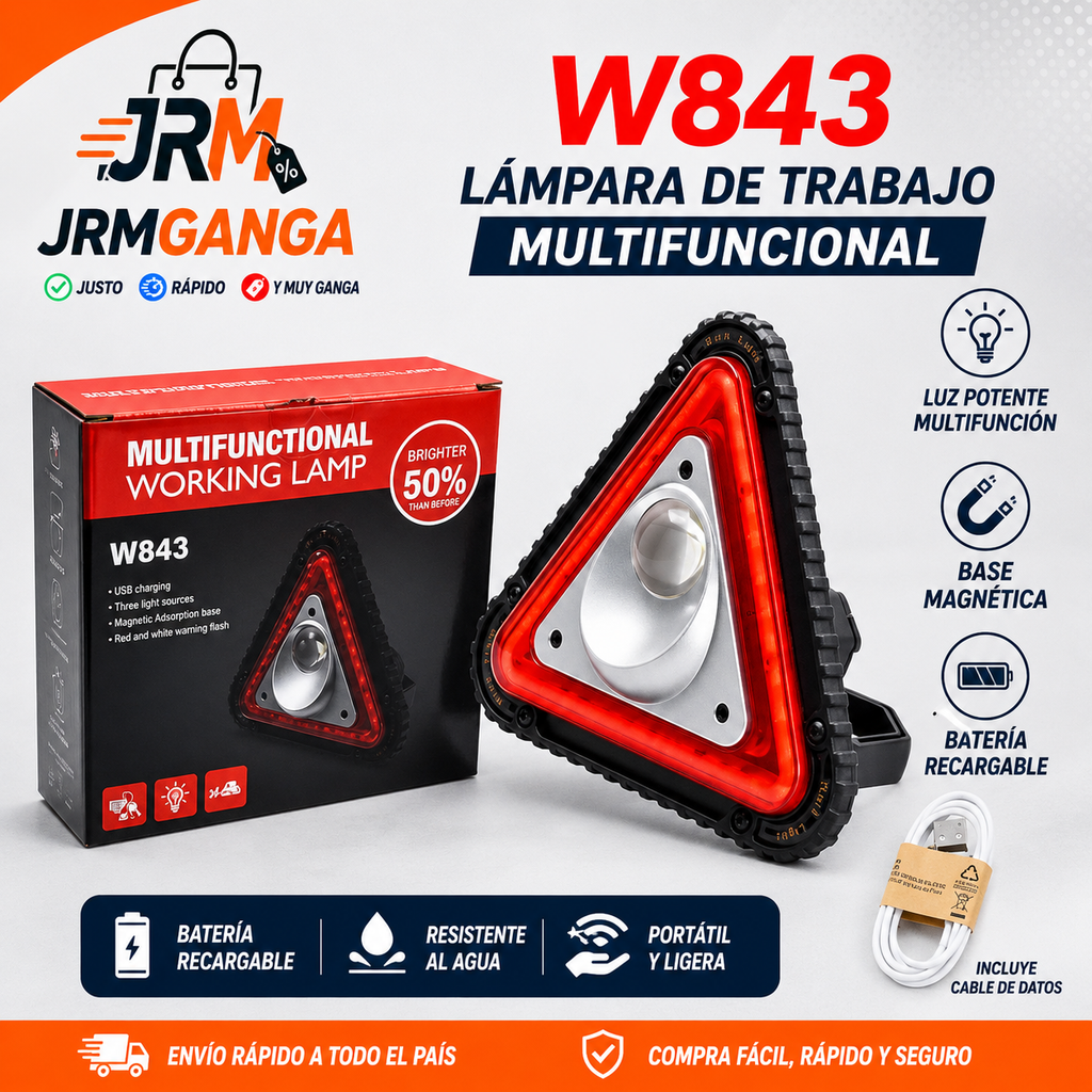 Triangulo De Luz de emergencia W843 Multifuntional